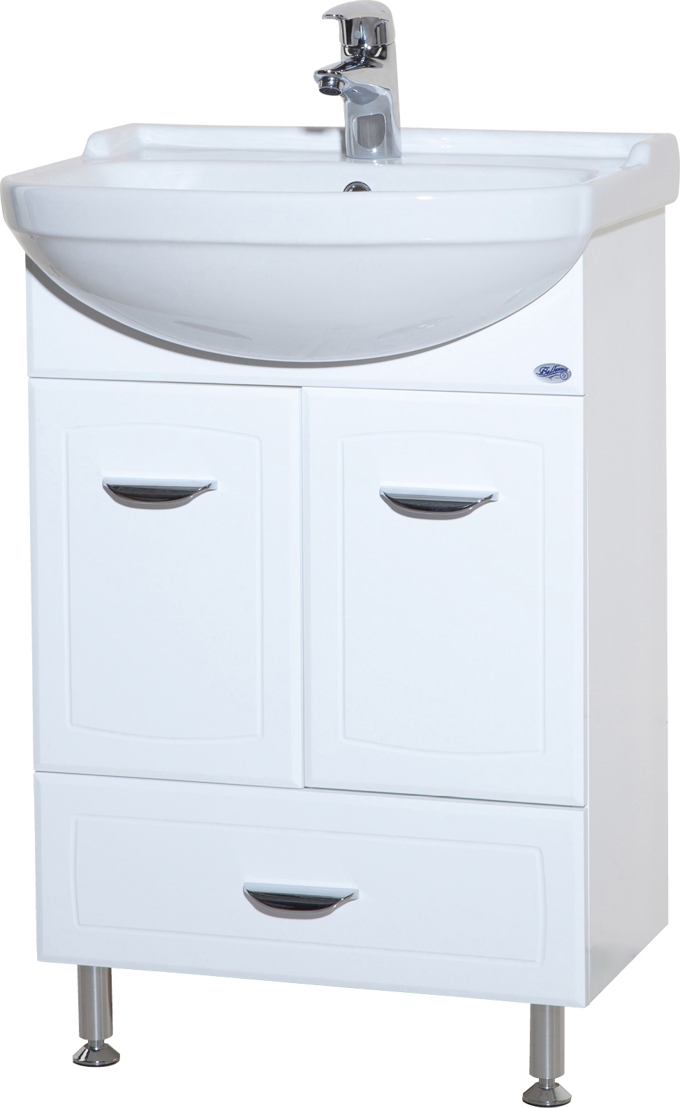 

Тумба с раковиной Bellezza Классик 55 с нижним ящиком, Белый, Классик 55
