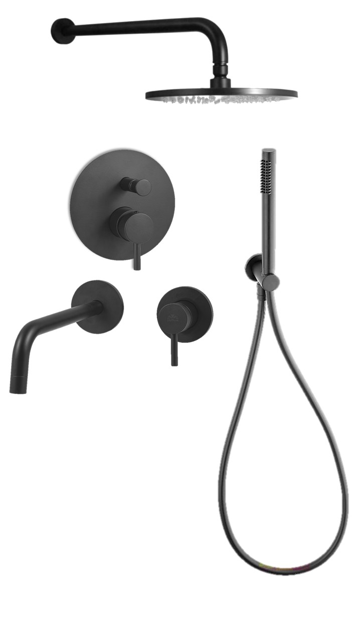 

Душевой комплект Paffoni Light KITLIG015NO006 черный матовый, KITLIG015NO006