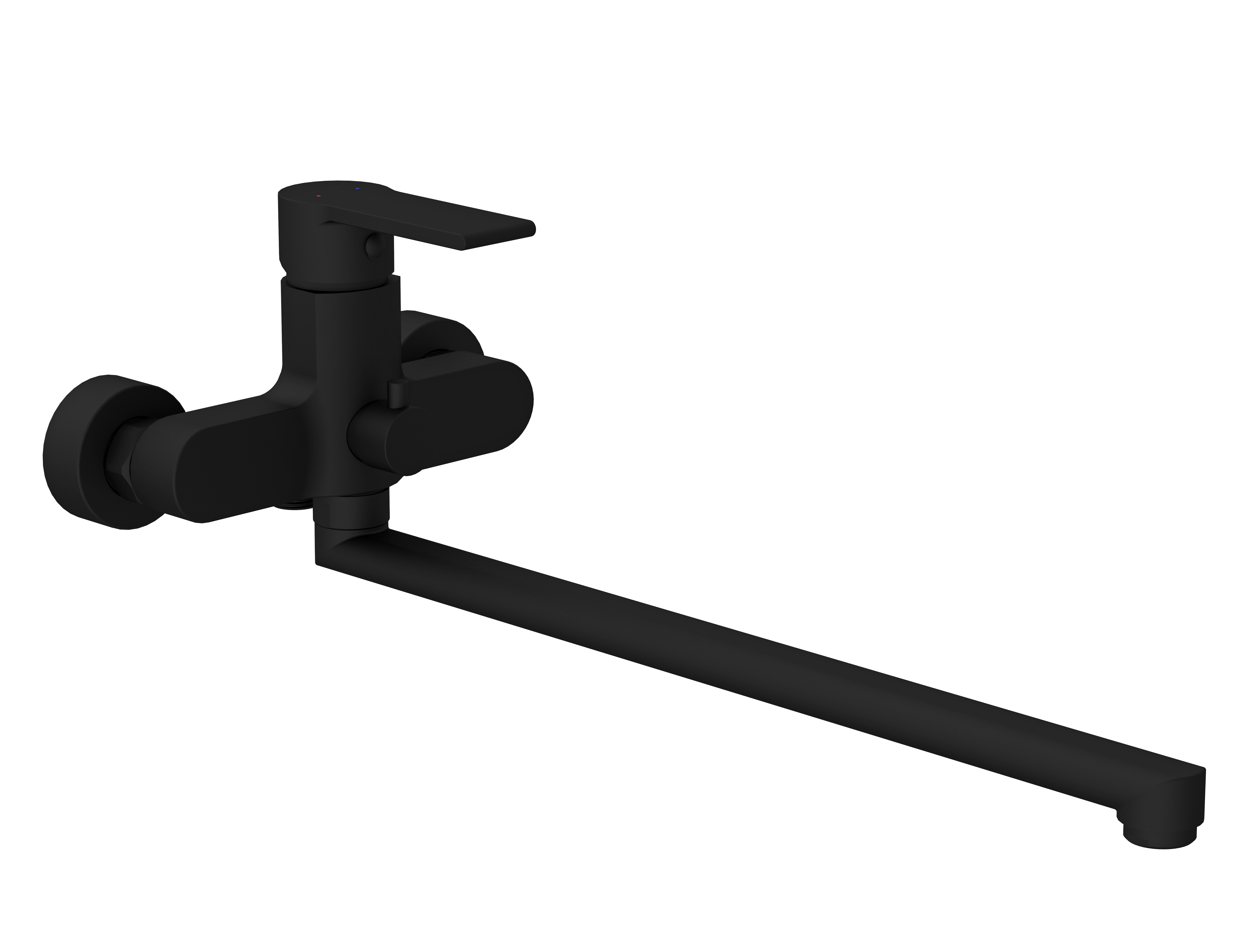 

Смеситель Cersanit Brasko Black 64092 для ванны с душем черный, 64092
