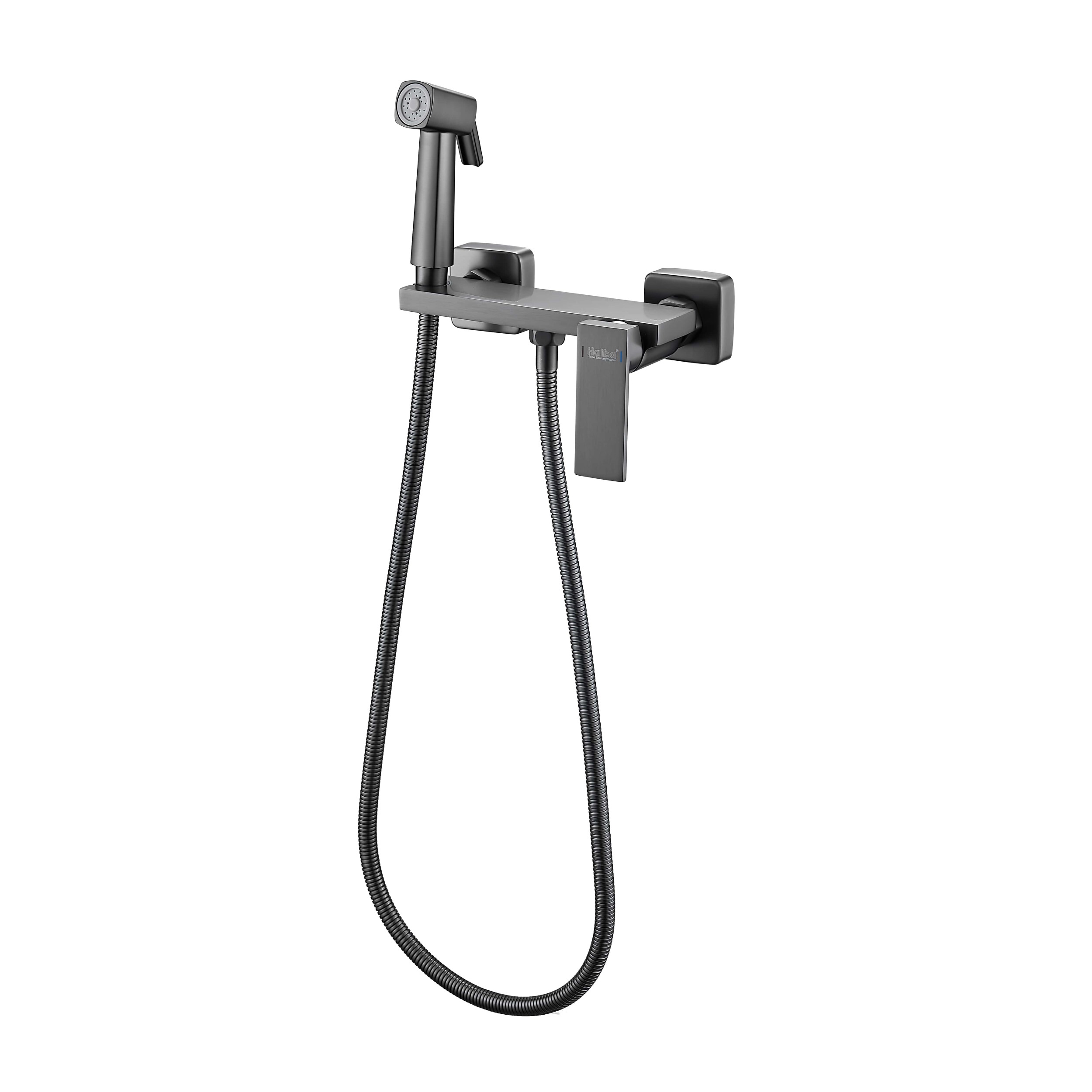 

Гигиенический душ Haiba HB5517-3 со смесителем, Оружейная сталь, HB5517-3