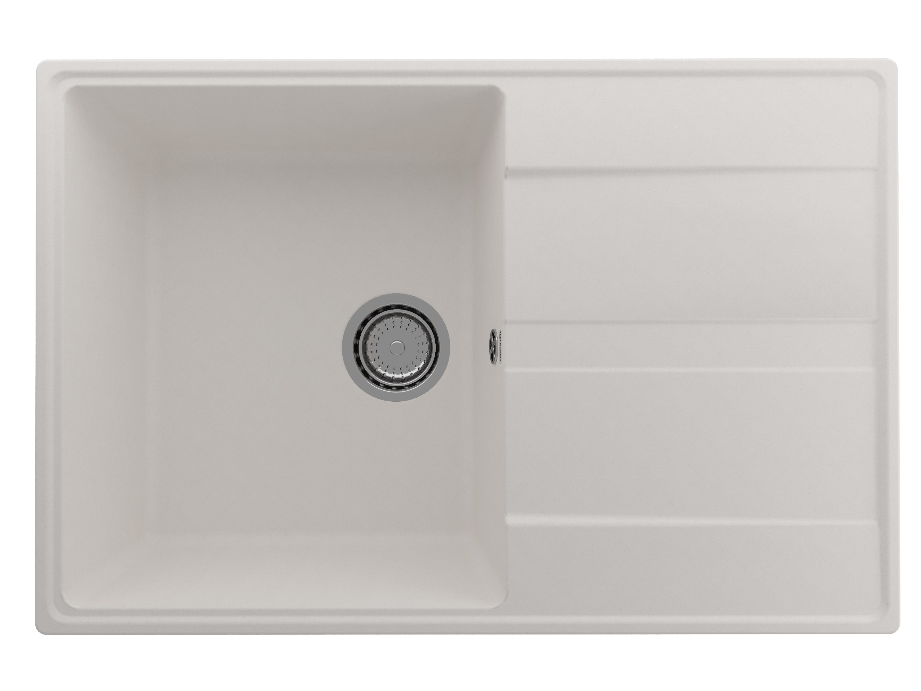 

Мойка кухонная Ulgran Quartz Prima 750-01 75х50 см, жасмин, Белый, Prima 750-01