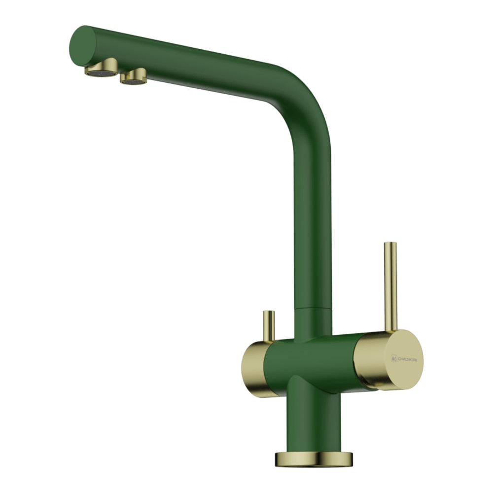 

Смеситель для кухонной мойки Omoikiri Nagano RG-LG Royal green / Светлое золото, Зеленый, Nagano RG-LG Royal green / Светлое золото