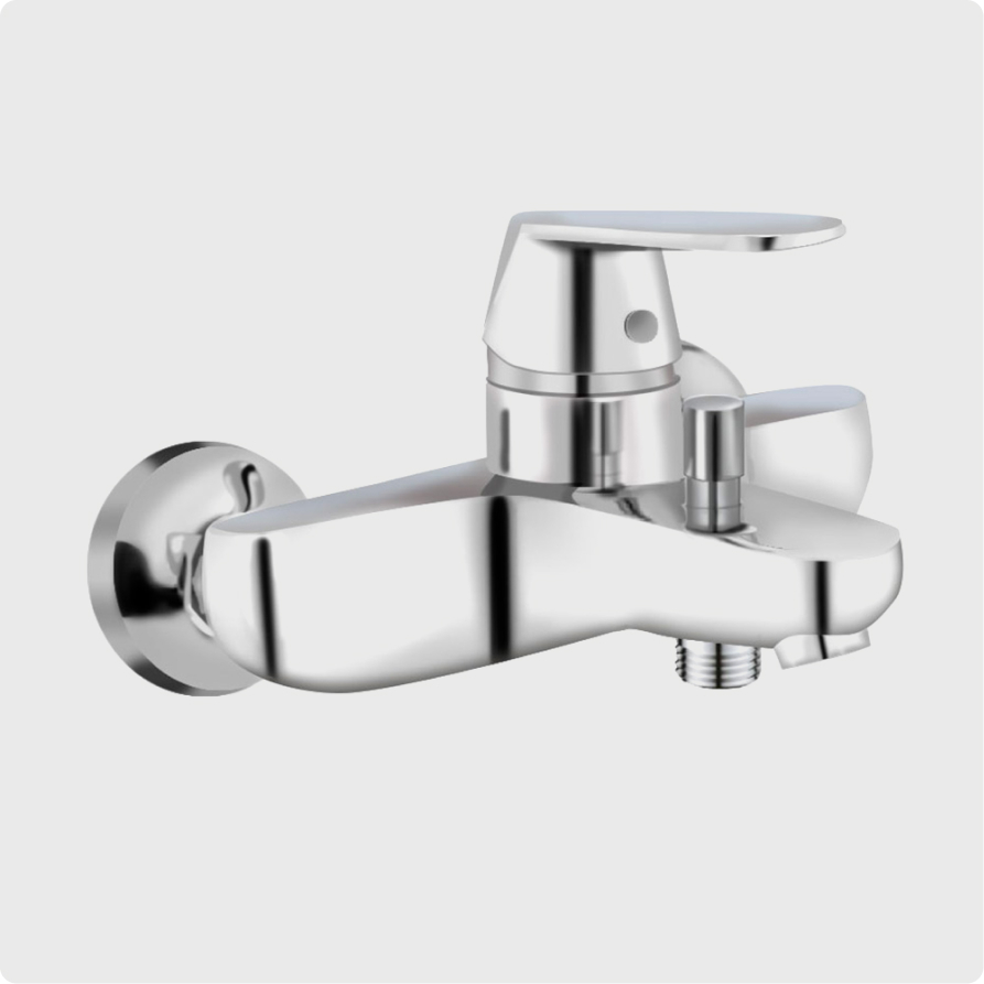 

Смеситель для ванны с душем AQUAme Prato AQMP6132 хром, AQMP6132