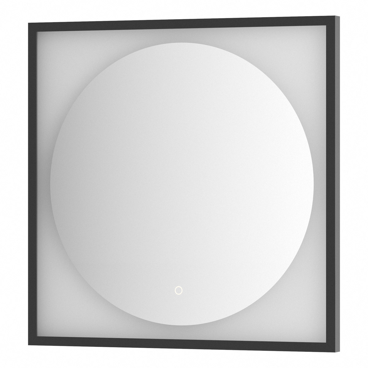 

Зеркало Defesto Еclipse DF 2232S 70х70 черная рама, с LED-подсветкой, сенсорный выключатель, Черный, DF 2232S