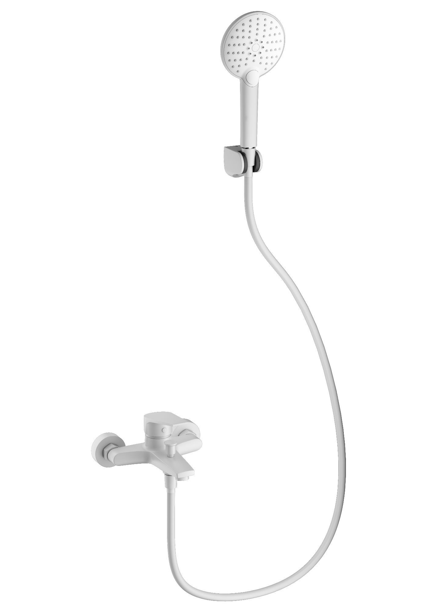 

Смеситель для ванны с душем Wonzon & Woghand WW-A30891-MW белый, WW-A30891-MW