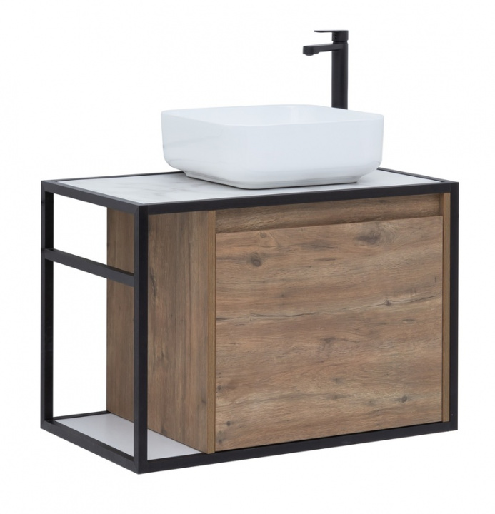 

Тумба с раковиной Aquanet Nova Lite Loft 75 R дуб рустикальный, Светлое дерево, Loft 00261657