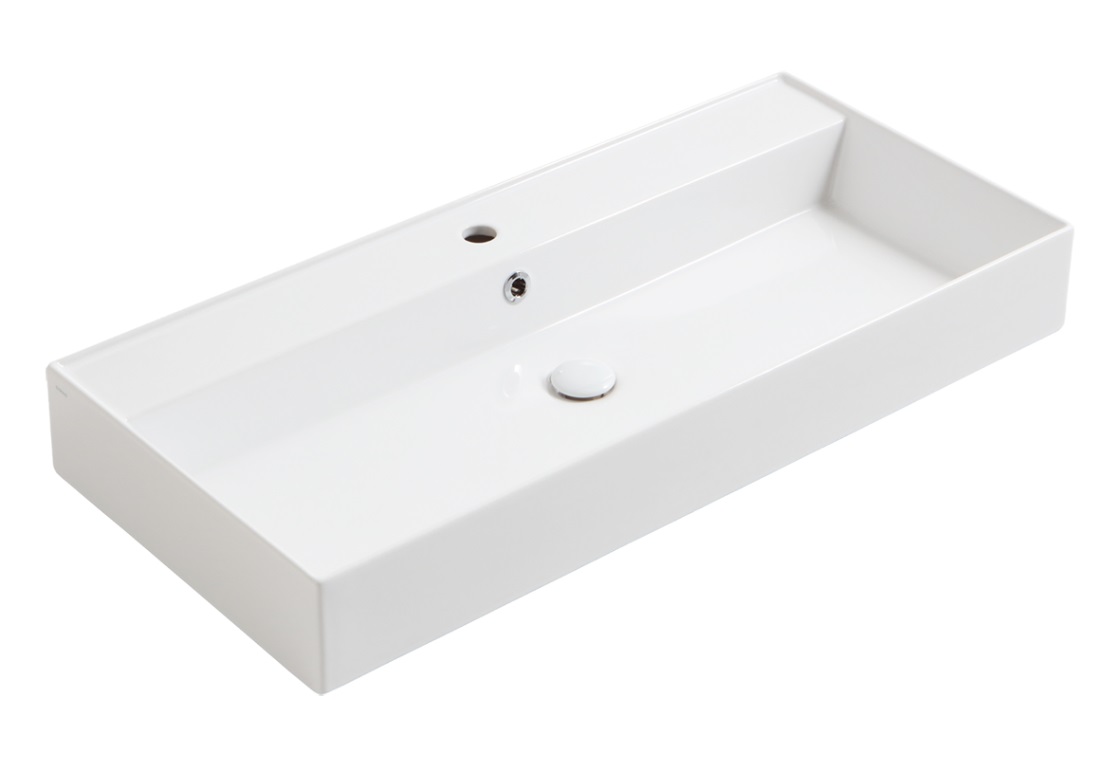 

Раковина Simas Agile AG101 bi*1 101х46 с отверстием под смеситель, Белый, Agile 101х46