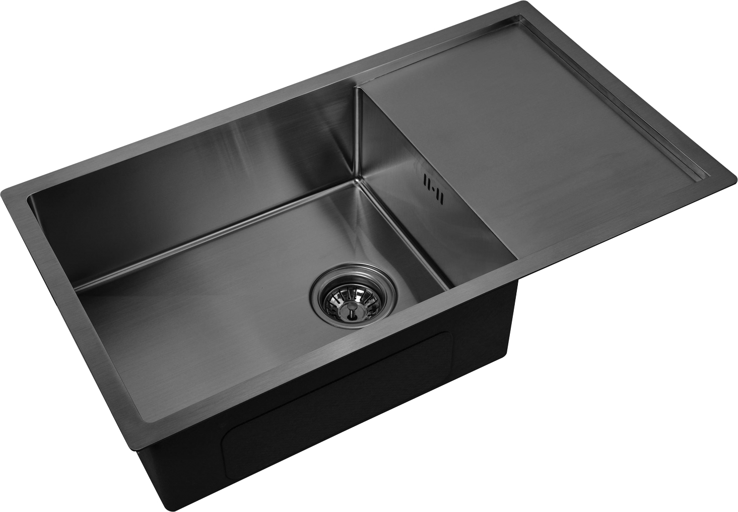 

Мойка кухонная Zorg Inox PVD 7844 grafit, Черный, Inox PVD 7844