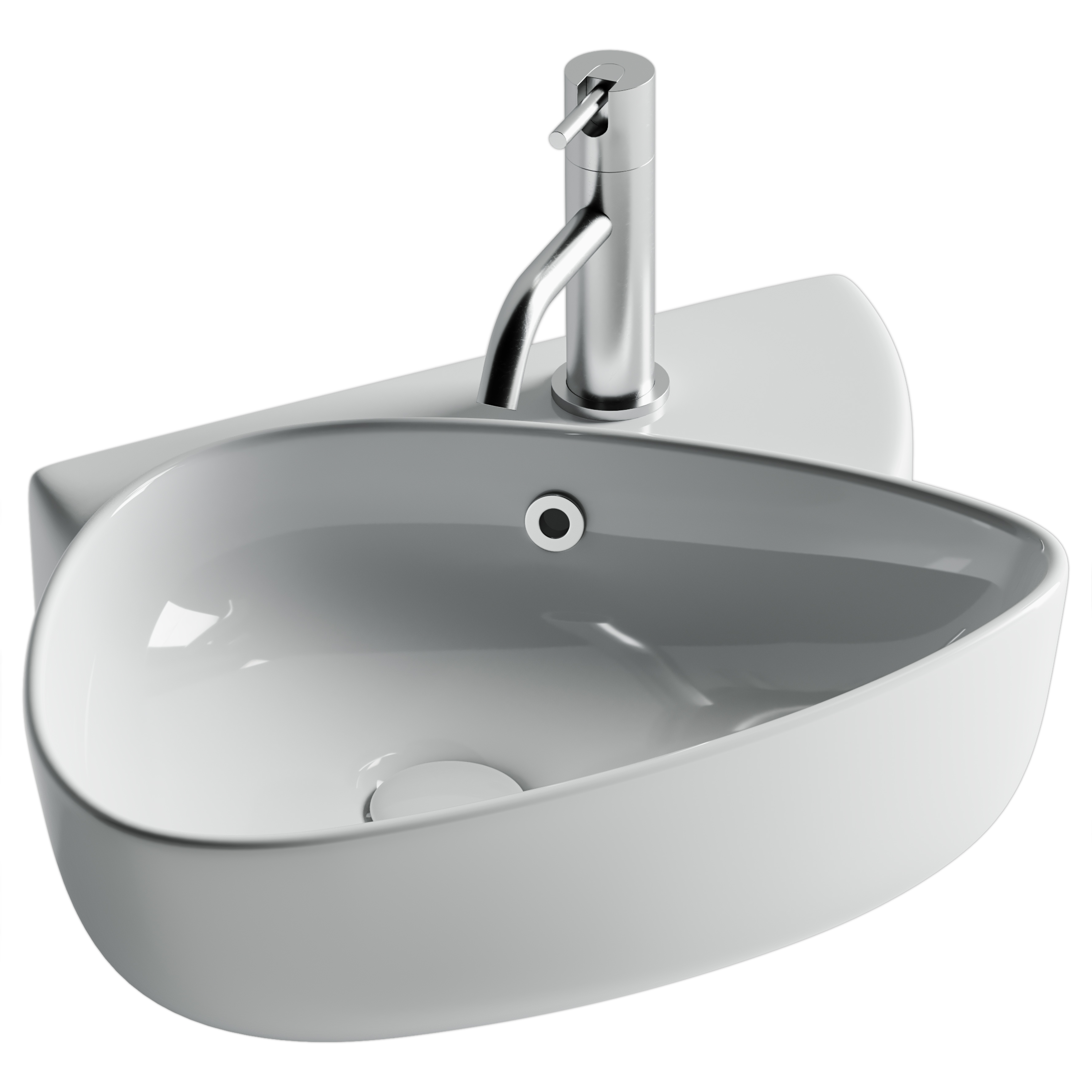 

Раковина Ceramicanova Element CN5049 49,5х35 подвесная, белая, Белый, CN5049