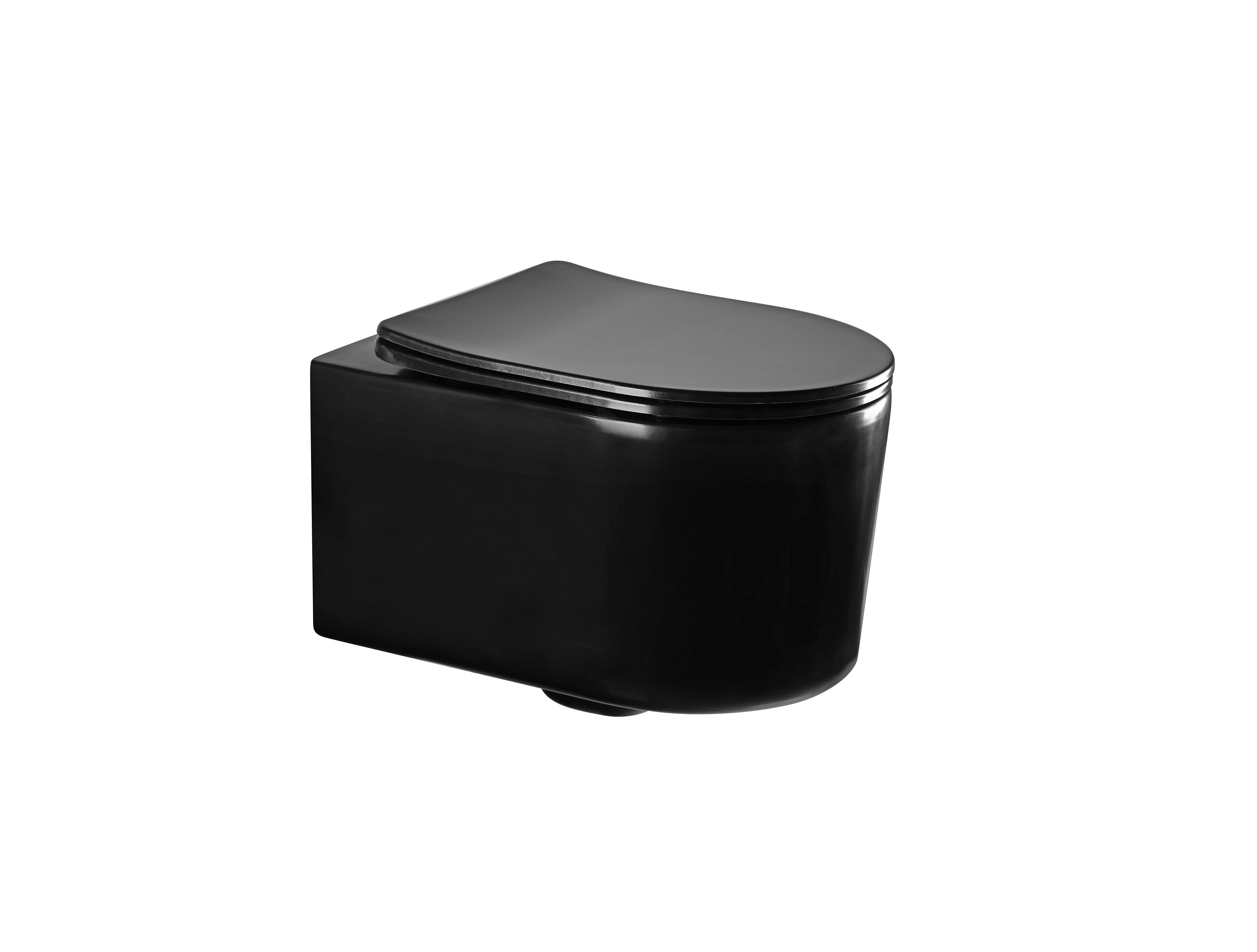 

Унитаз подвесной Aquatek Мия AQ2004-MB черный с сиденьем Soft Close, Черный матовый