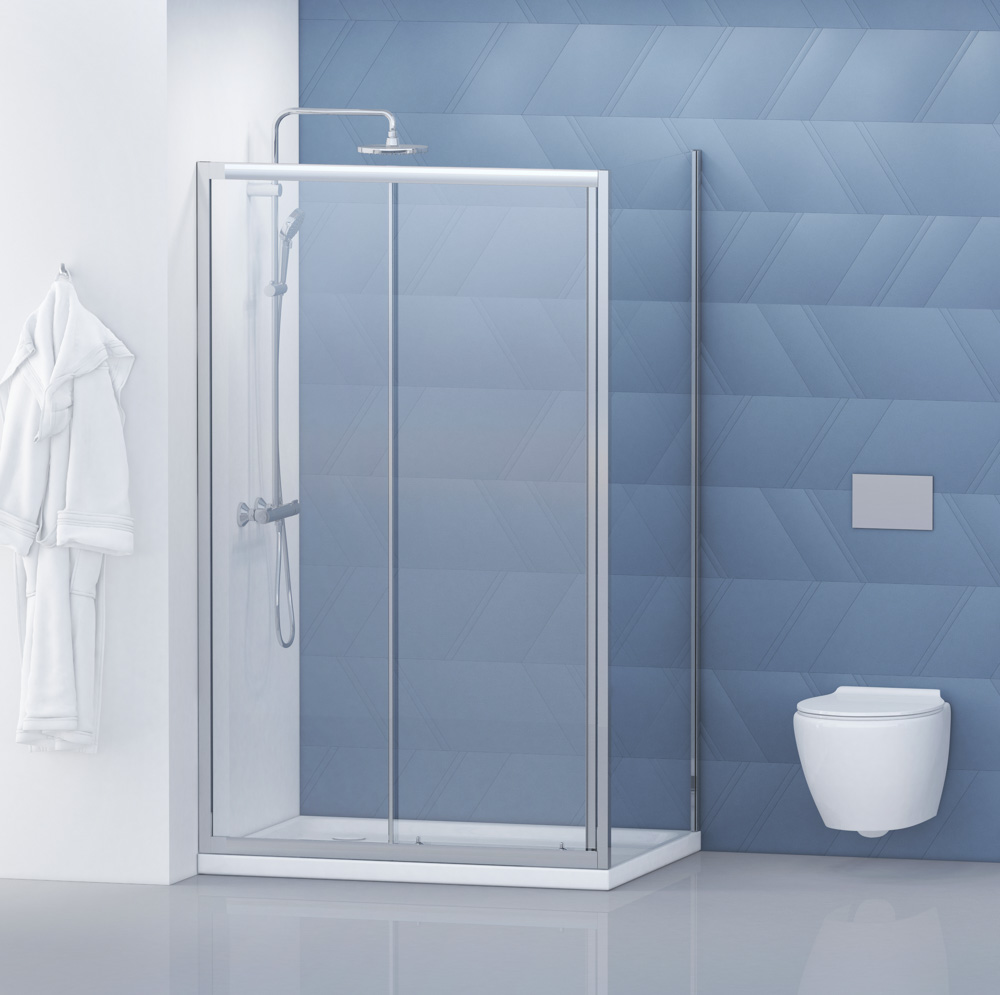 

Душевой уголок BelBagno Due DUE-AH-1-120/90-C-CR 120х90 хром, DUE-AH-1-120/90-C-CR