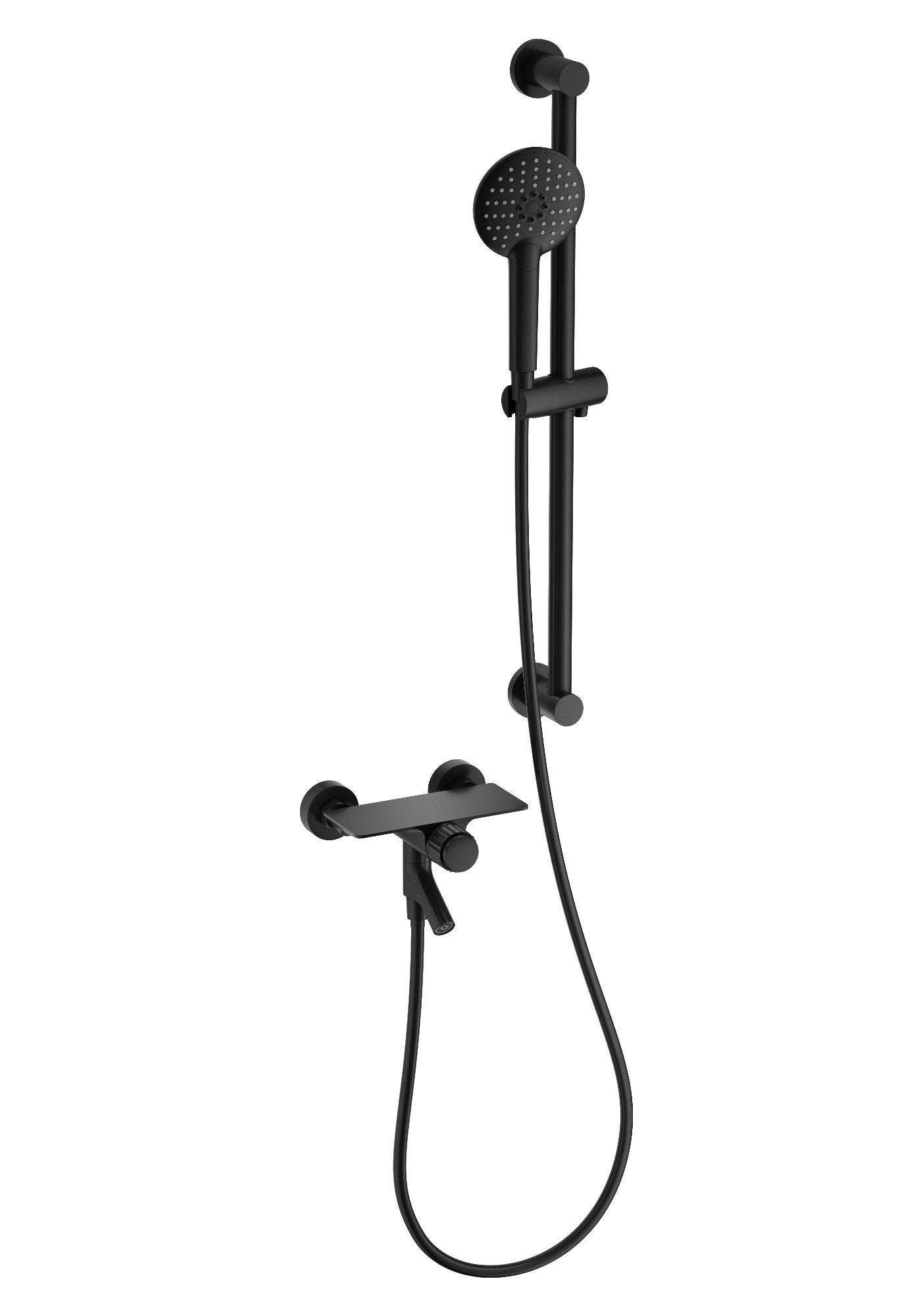 

Смеситель для ванны с душем Wonzon & Woghand WW-FE05L222-MB черный, WW-FE05L222-MB