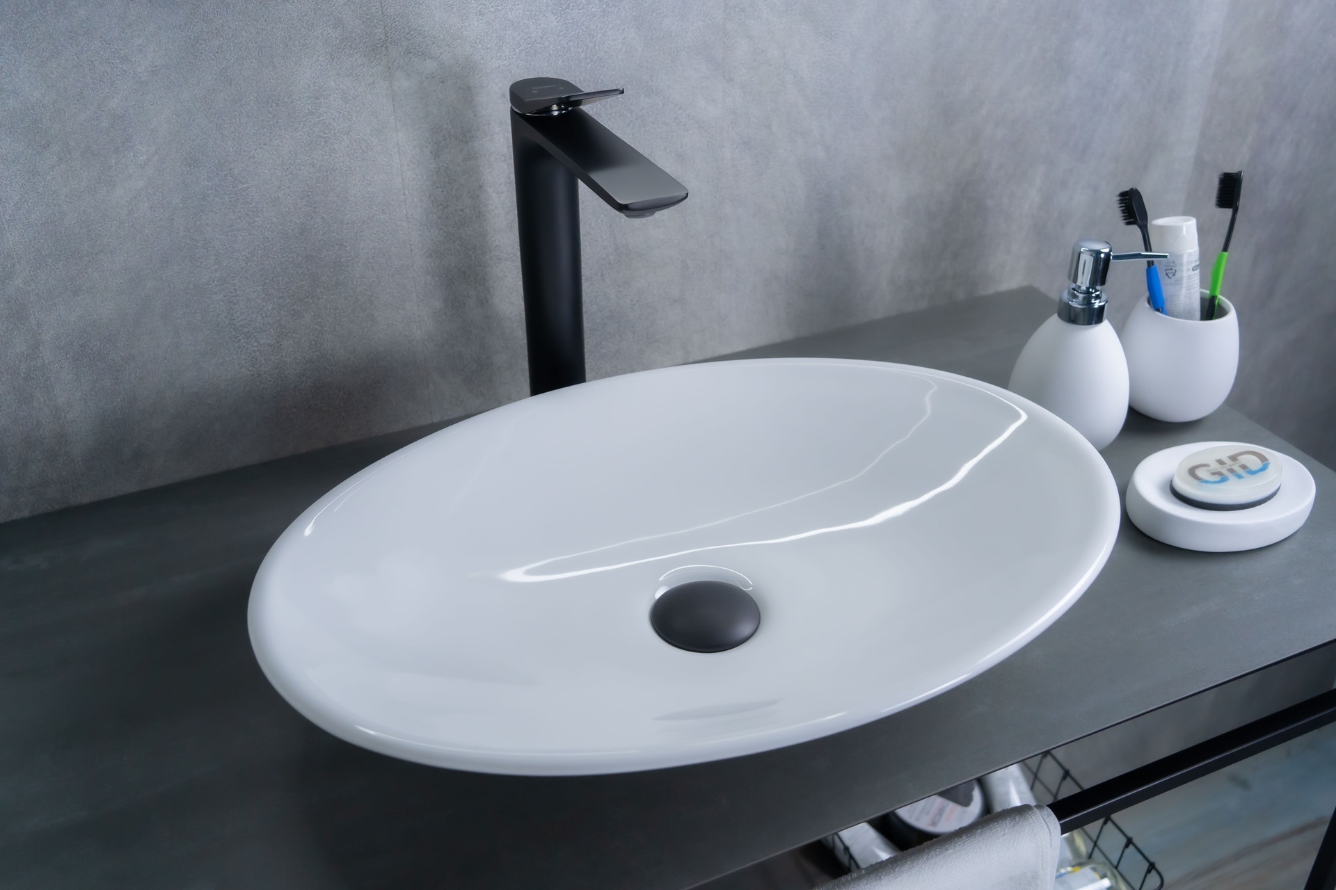 

Раковина Gid Lago N9022 накладная 50х35 белая, Белый, Lago N9022