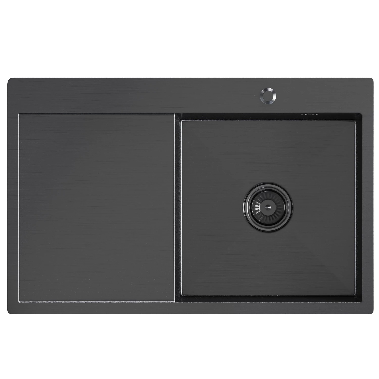 

Мойка кухонная Mixline Pro 78х50 (3,0) R с сифоном, черный графит, Pro 552923