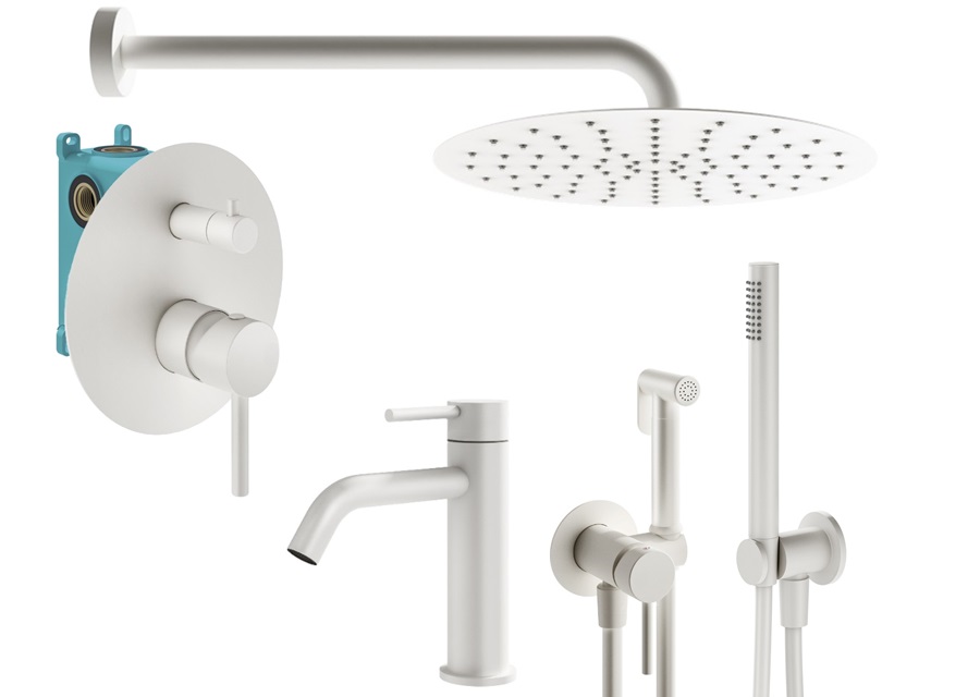 

Душевой комплект Plumberia Selection Ixo KITZXO18BO53 белый матовый, KITZXO18BO53