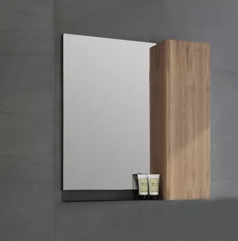

Зеркало-шкаф Comforty Кёльн 75 дуб темный, Светлое дерево, Кёльн 75