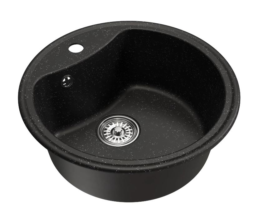 

Мойка кухонная Mixline ML-GM09 51х51, черная, Черный, 551797