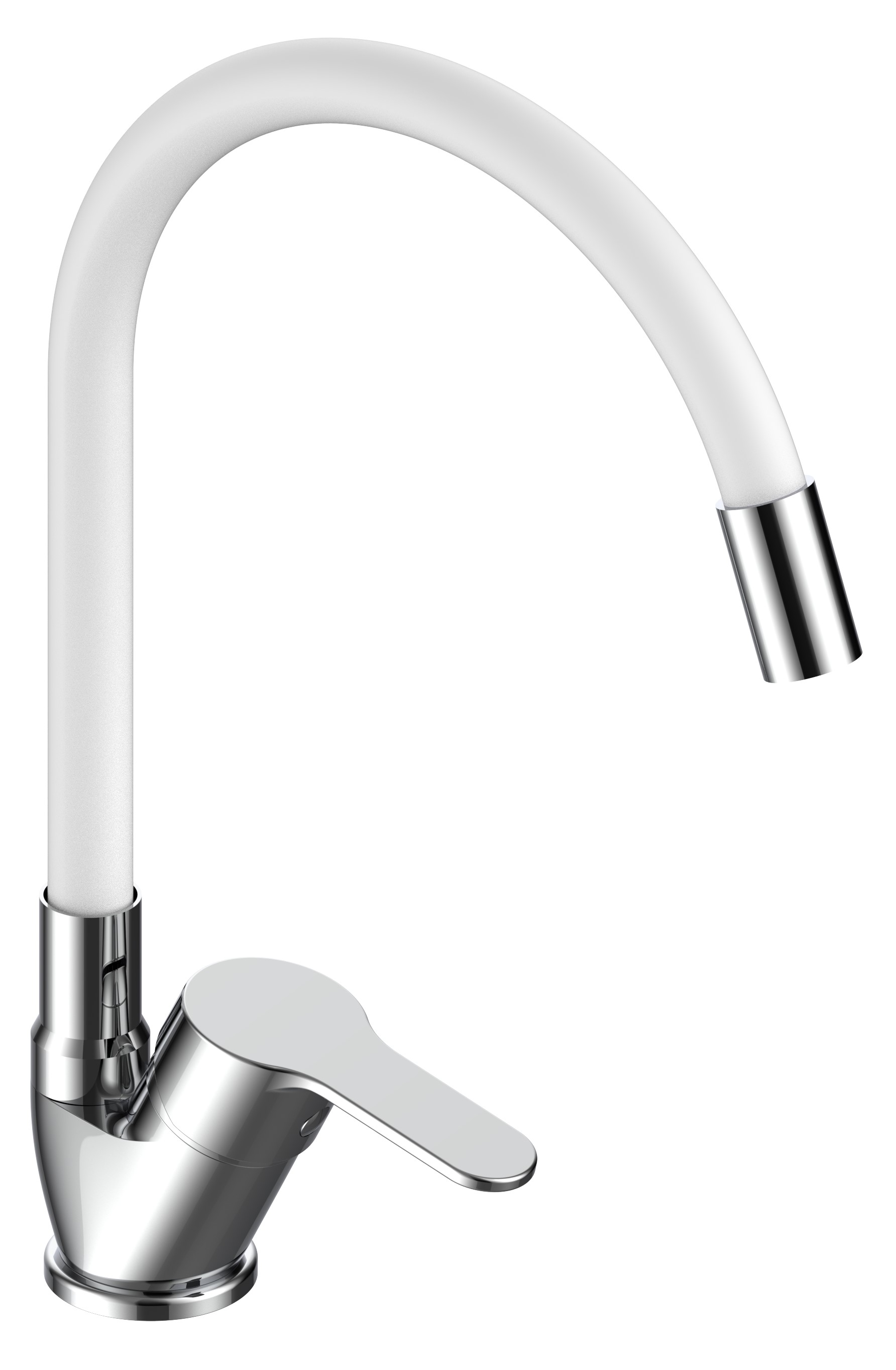 

Смеситель для кухонной мойки VODA Tide TD519G хром/белый, TD519G
