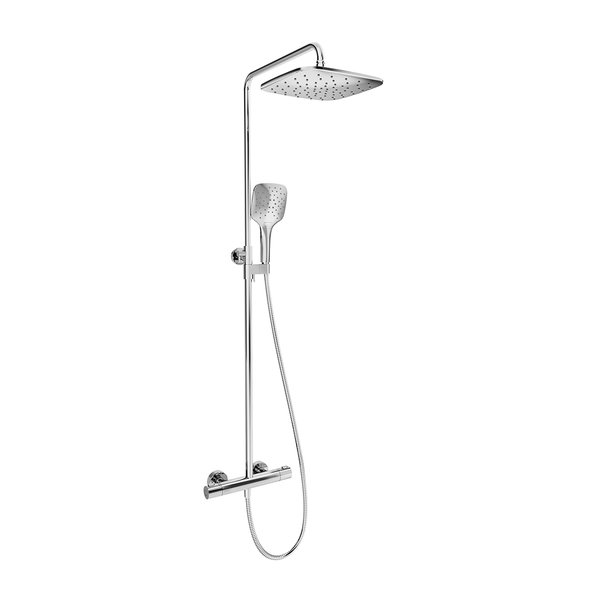

Душевая стойка Ravak Termo X070164 TE 093.00/150 с термостатом, хром, Белый, X070164
