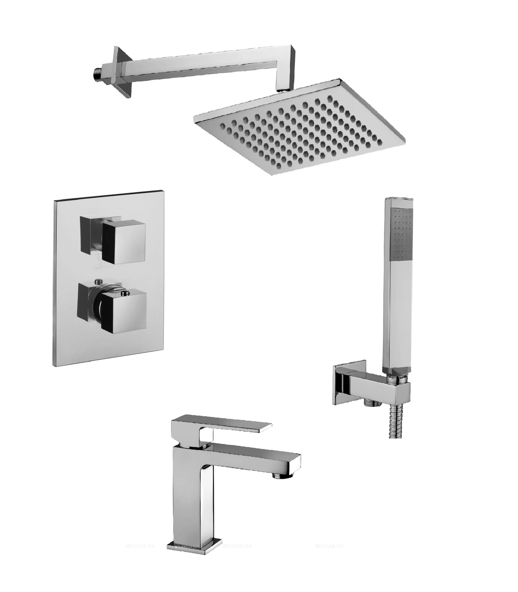 

Душевой комплект Paffoni Level KITLEQ518CR071 хром, KITLEQ518CR071