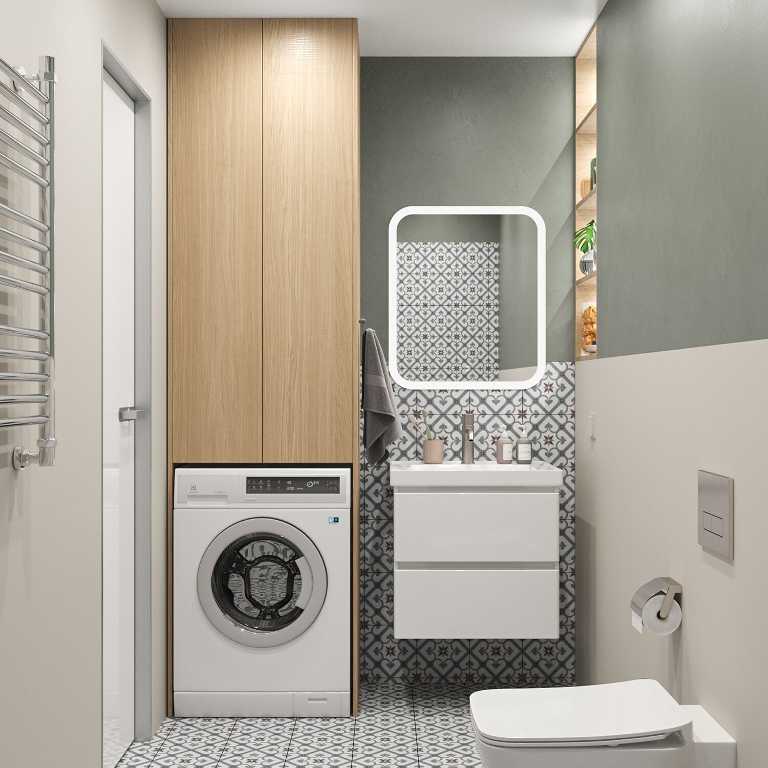 

Мебель для ванной SanStar Riana 60 подвесная (раковина Грейс 60), Белый, Riana 60