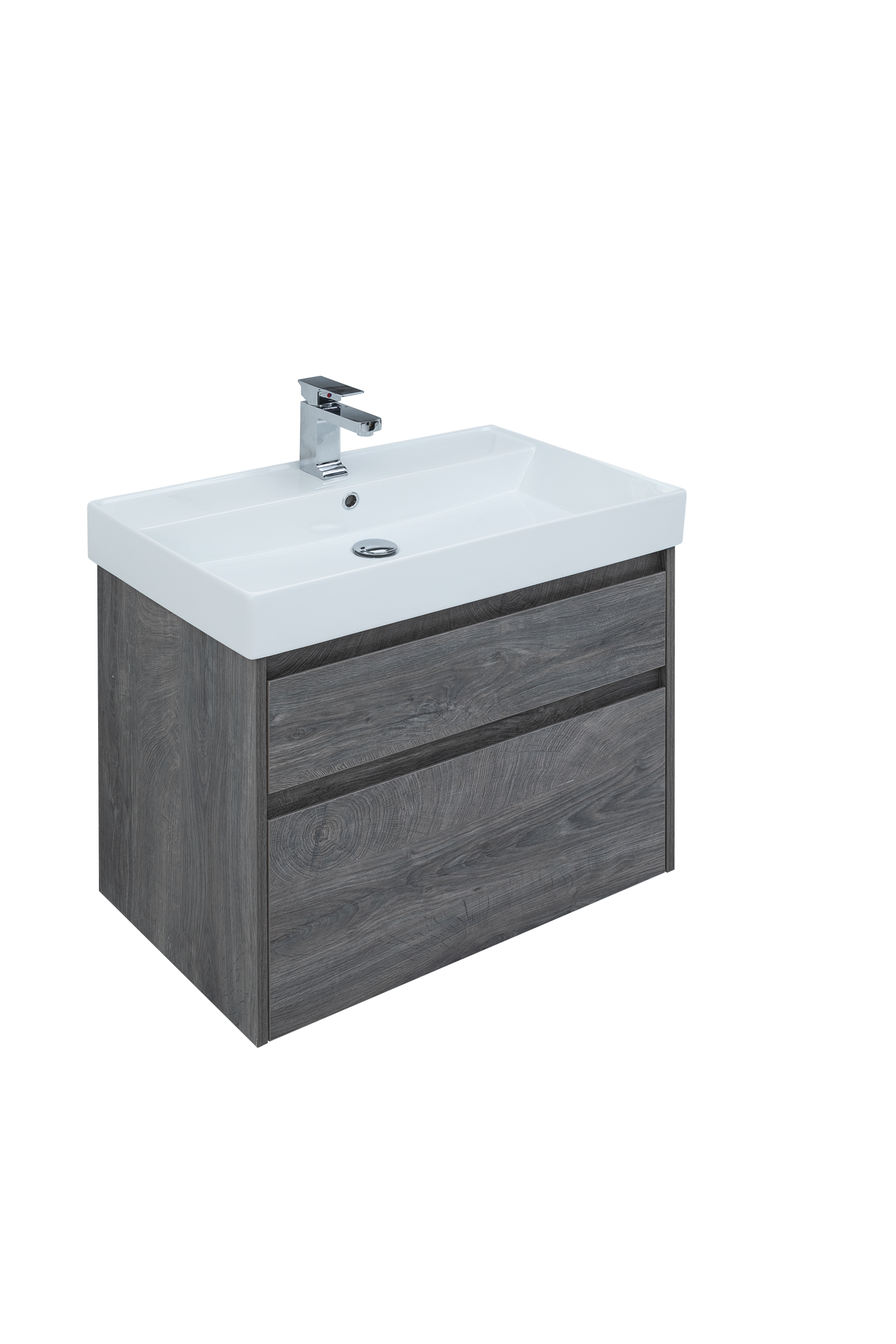 

Тумба с раковиной Aquanet Nova Lite 75 дуб рошелье (2 ящика), Светлое дерево, Nova Lite 75