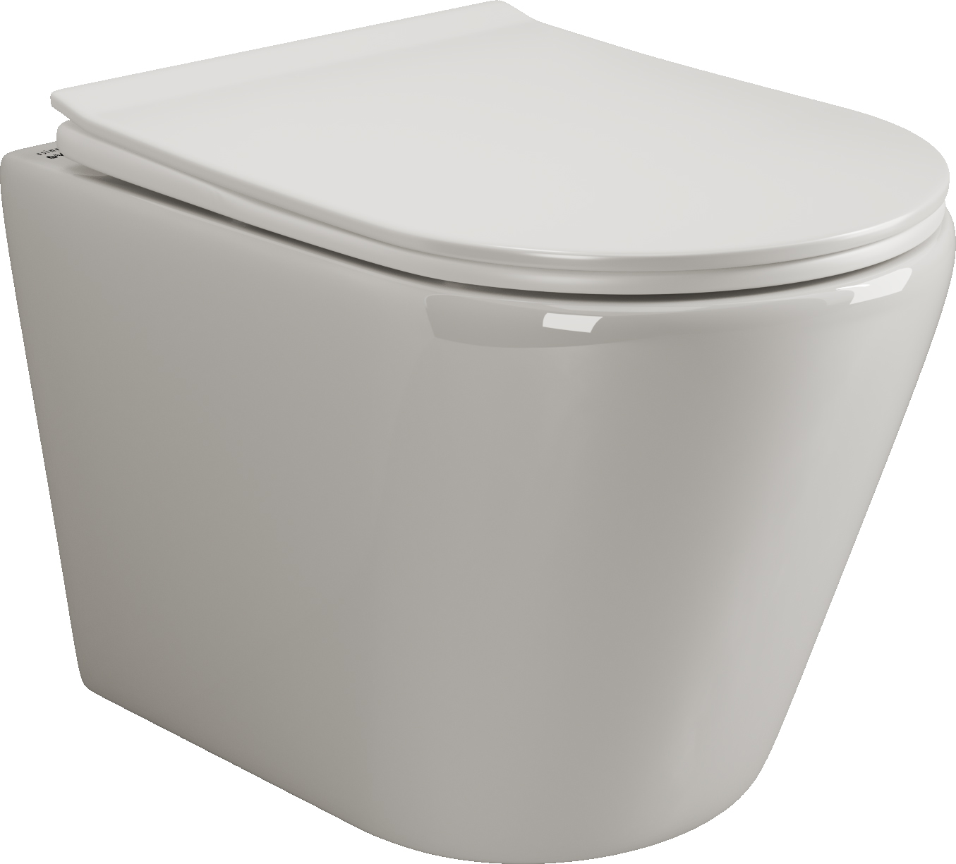 

Унитаз подвесной Ceramicanova Highlight CN1804 безободковый, с микролифтом, Белый