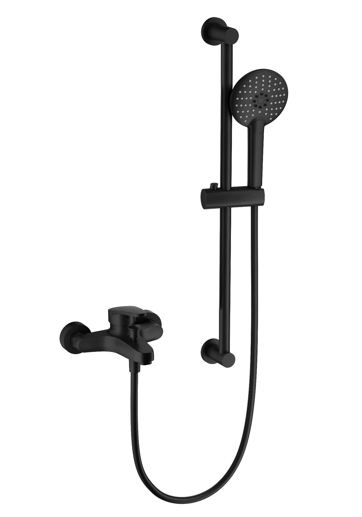 

Смеситель для ванны с душем Wonzon & Woghand WW-C2501-MB черный, WW-C2501-MB