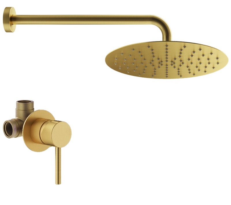 

Душевой комплект Plumberia Selection Ixo KITXO01OB золото брашированное, Золотой, KITXO01OB