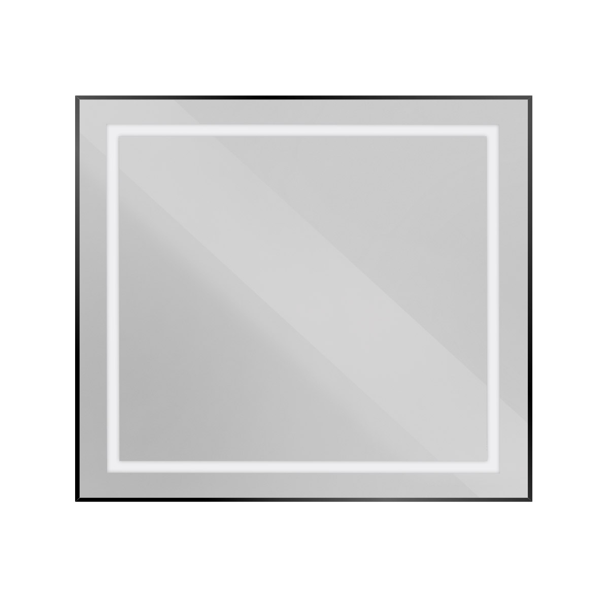 

Зеркало BelBagno SPC-KRAFT-900-800-SENS-NERO с подсветкой и сенсорным выключателем по периметру рамы, черный, Черный матовый, SPC-KRAFT-900-800-SENS-NERO