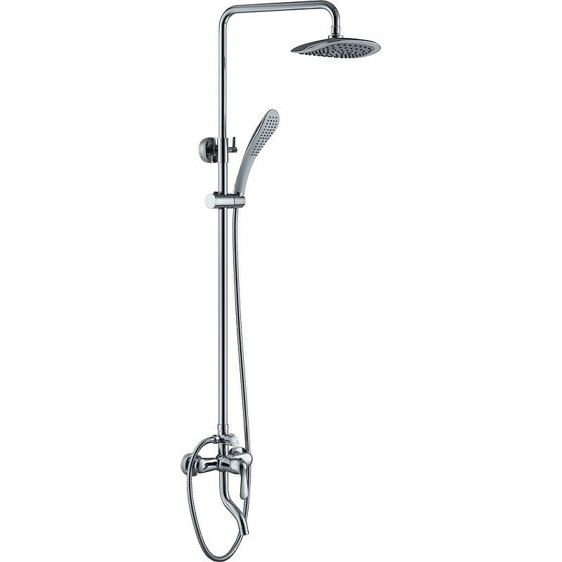 

Душевая стойка Haiba HB2405 с изливом и смесителем, Хром, HB2405