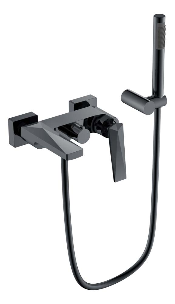 

Смеситель Boheme Venturo 373-SGM для ванны с душем, Shine Gun Metall, Антрацит глянец, Venturo 373-SGM