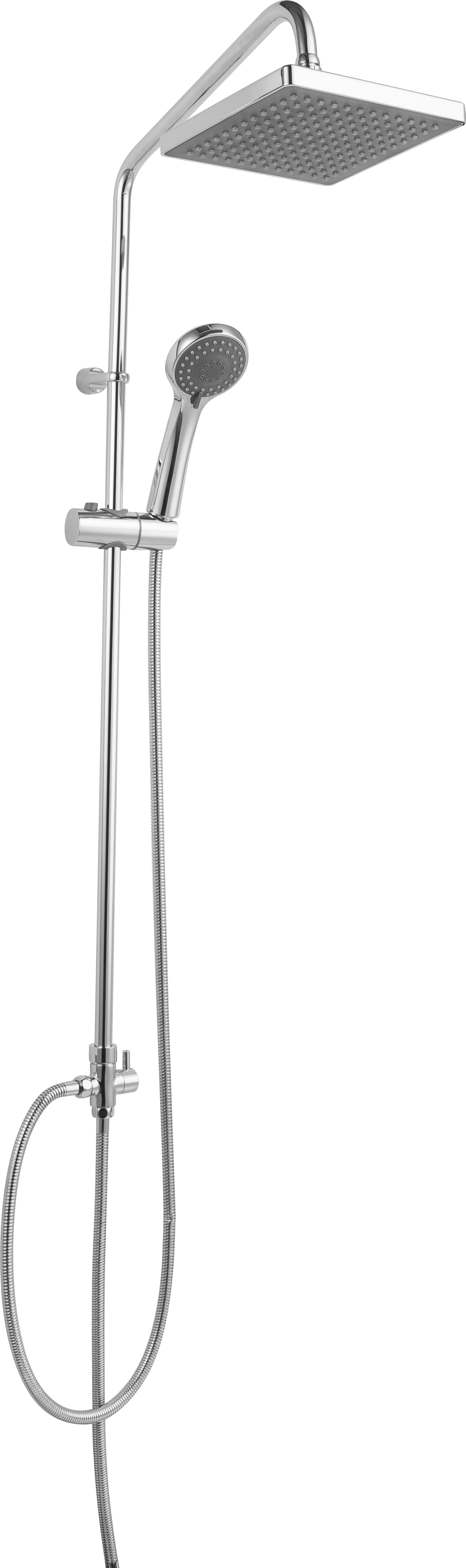 

Душевая стойка Bravat Fit D283CP-2A-RUS, Серый, Fit D283CP-2A-RUS