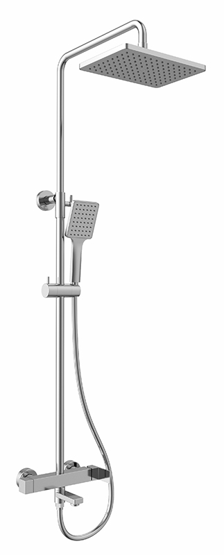 

Душевая стойка Kaiser Cube 01582 с изливом, хром, Cube 01582