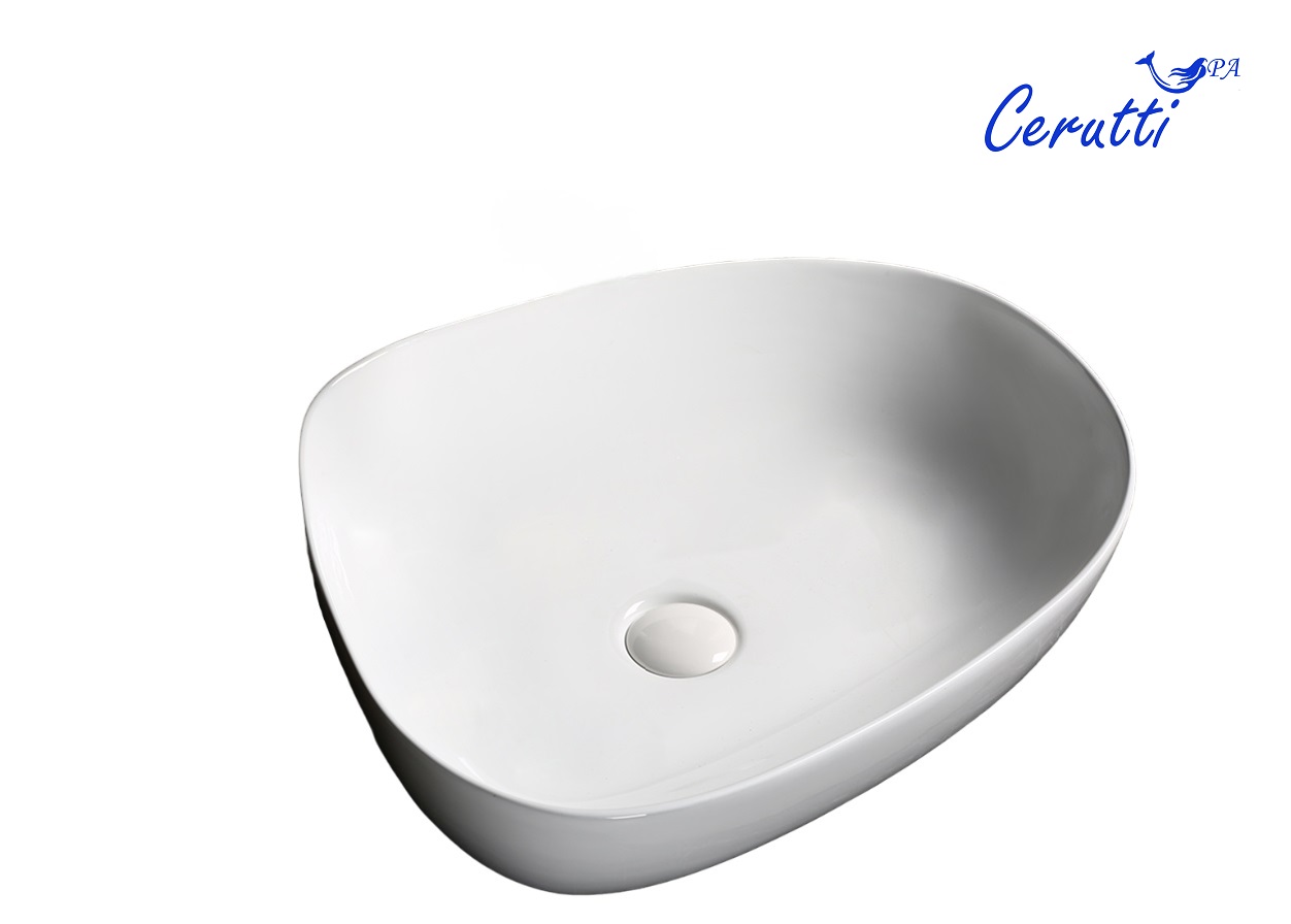 

Раковина Ceruttispa CR0044C 55х42 накладная, асимметричная, белый, CR0044C