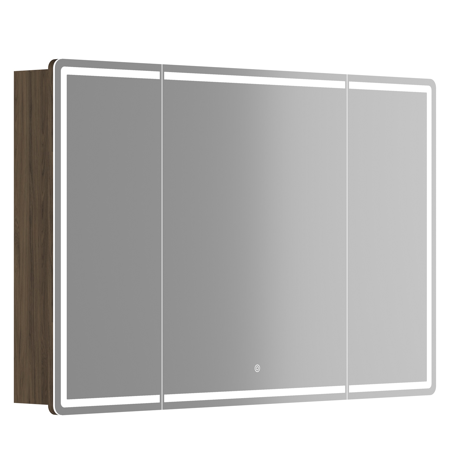 

Зеркало-шкаф Sancos Mirror 120 с подсветкой, дуб чарльстон, MI120ECH