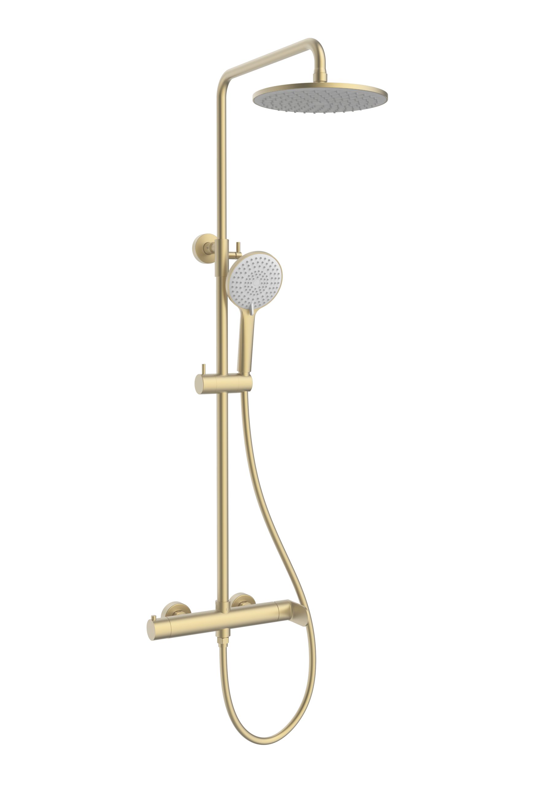 

Душевая стойка Vincea Rondo VSFS-1R0BG брашированное золото, Золотой, VSFS-1R0BG