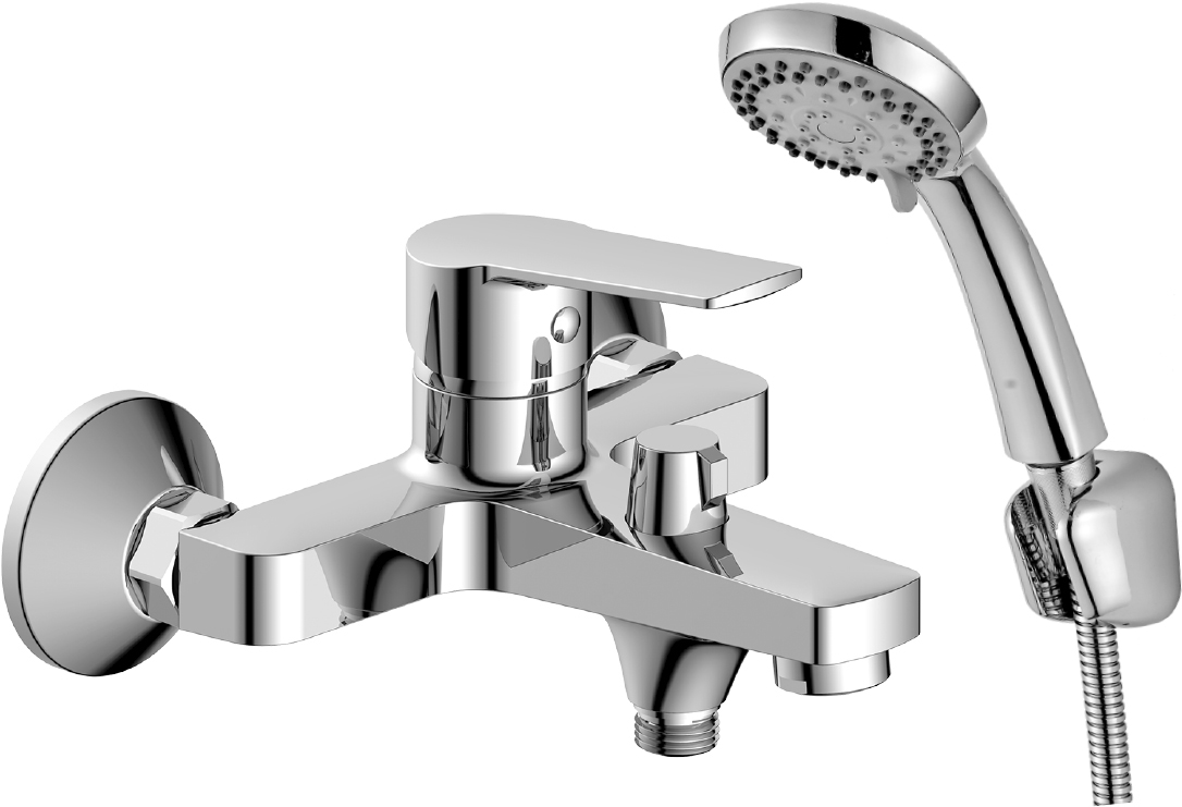 

Смеситель Decoroom SO22 DR22036 для ванны с душем, Хром, DR22036