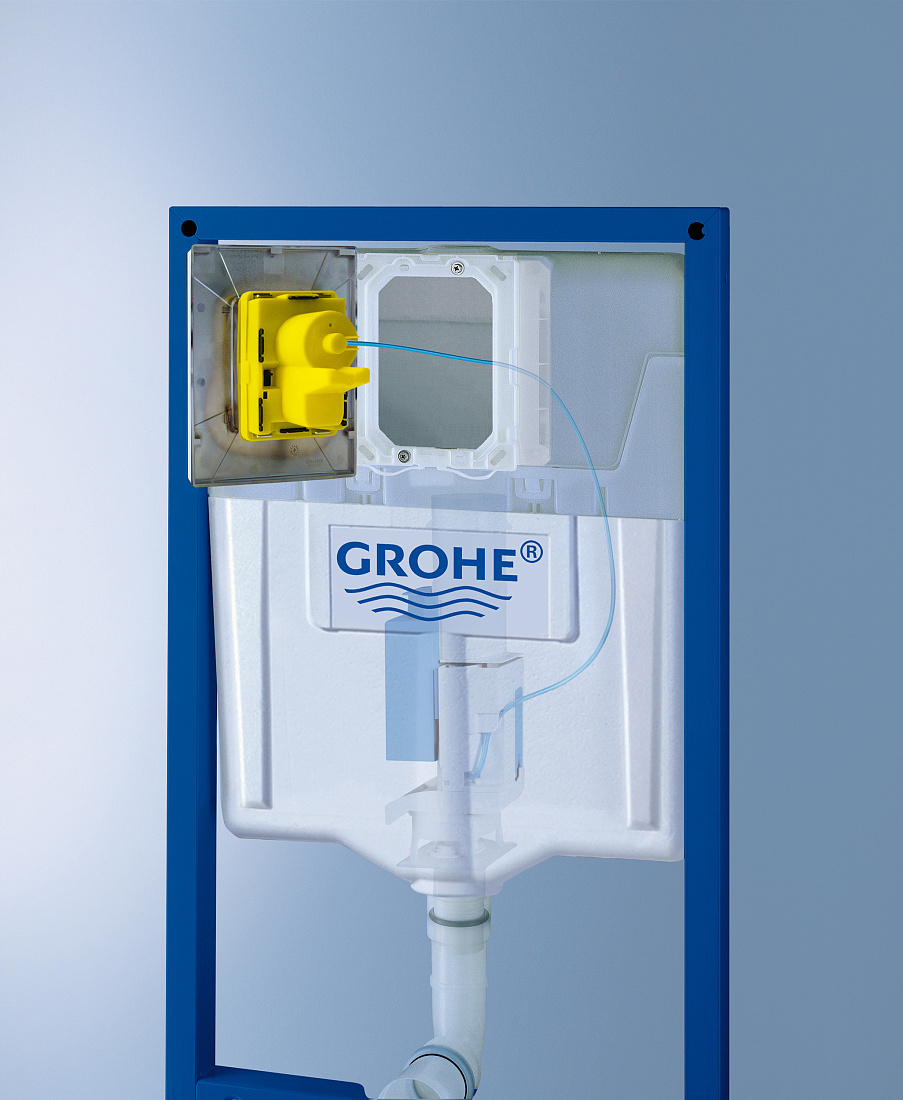 Инсталляция для подвесного унитаза Grohe Rapid SL 38772001 с клавишей смыва хром